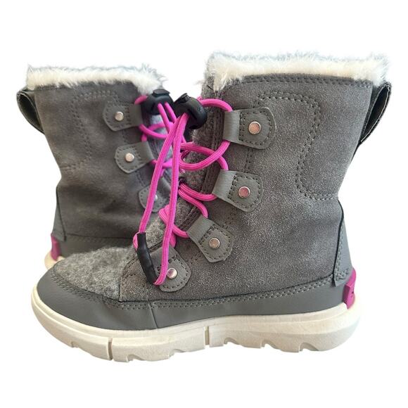 SOREL Kids Explorer Lace Winter Boot 1 - Picture 6 of 8